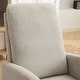 preview thumbnail 46 of 59, Mid-Century Modern Nursery Rocking Armchair Glider Rocker With Retractable Footrest For Living Room