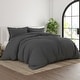 preview thumbnail 12 of 12, Simply Soft Ultra-soft 3-piece Duvet Cover Set Grey - Full - Queen