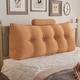 preview thumbnail 10 of 27, WOWMAX Headboard Wedge Reading Pillow With Bolster Neck Roll Pink - Full