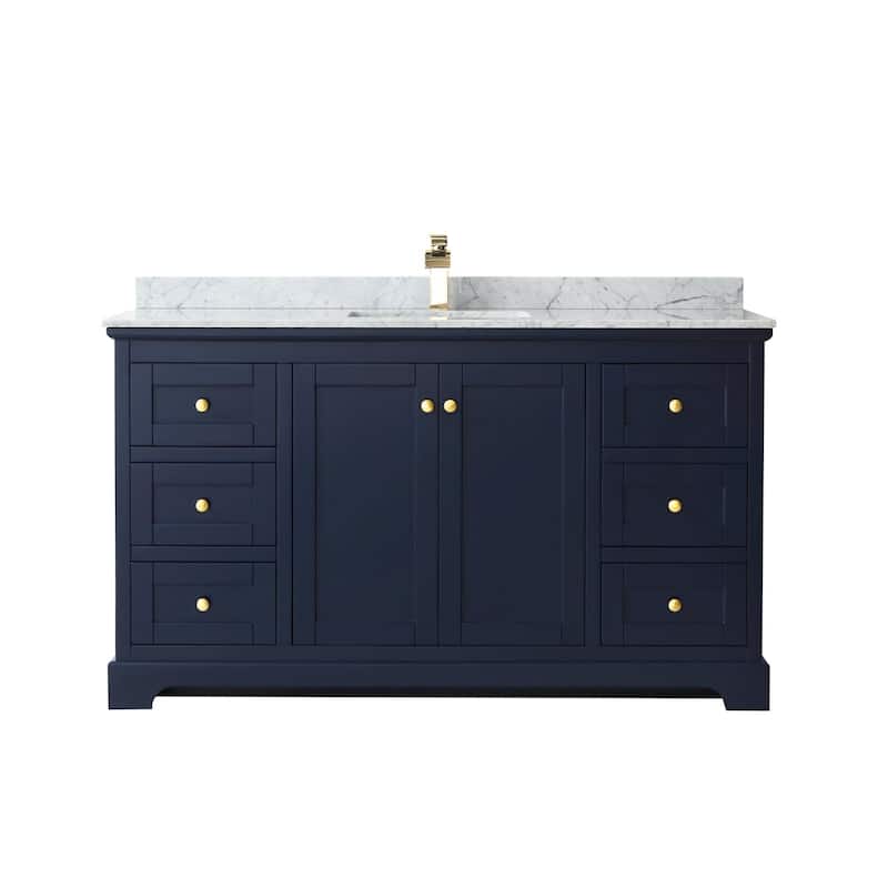 Wyndham Collection Avery 60" Free Standing Single Basin Vanity Set