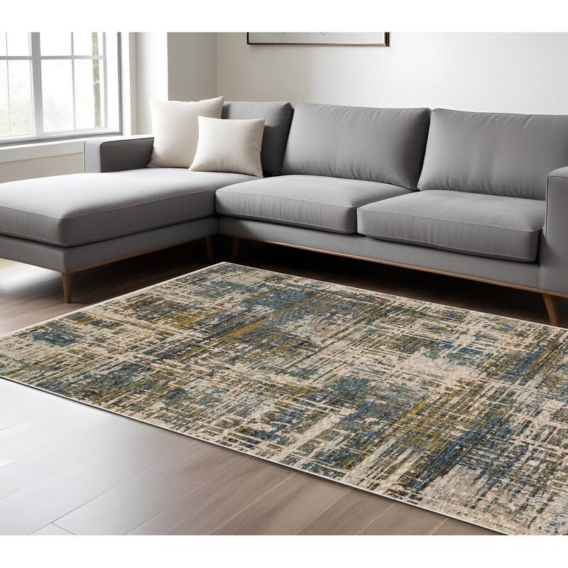 HomeRootsAbstract Modern Runner Area Rug - 155.12' X '118.11' X '0.24