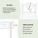 preview thumbnail 4 of 8, Heavy-Duty Sturdy Metal Twin over Twin Bunk Bed with Trundle, Noise-Reduced Design, and Safety Guardrail for 3 Kids, White
