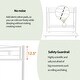 preview thumbnail 33 of 44, Twin over Twin Metal Bunk Bed with Noise-Reducing Guardrail