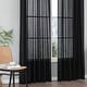 preview thumbnail 10 of 36, Linen Textured Light Filtering Back Tap/ Rod Pocket Curtain Panels (Set of 2)