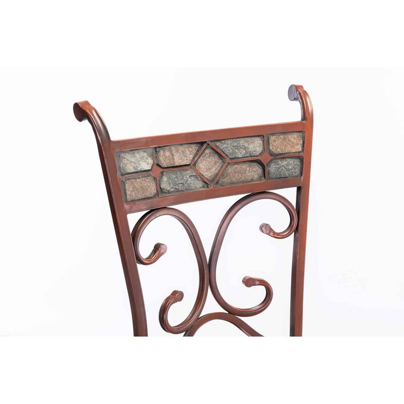 Boraam Beau Metal Swivel Counter or Bar Stool