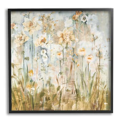 Stupell Varied Blooming Flowers Among Grasses Boho Painting Framed Wall Art, Design by Jill Martin