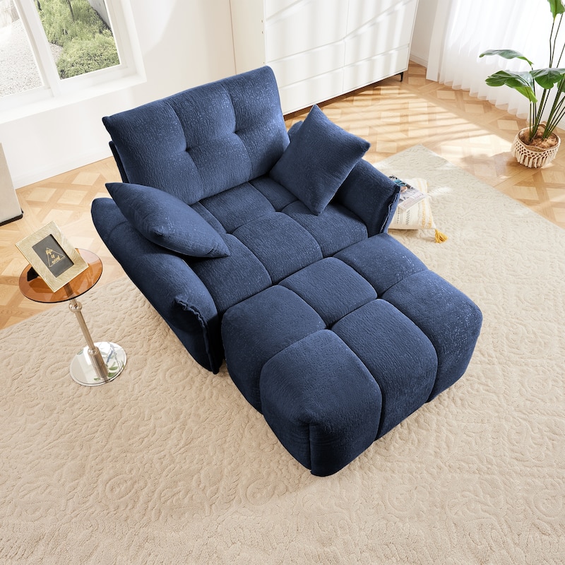 Modern Ergonomic Single Sofa Chairs with Pillows