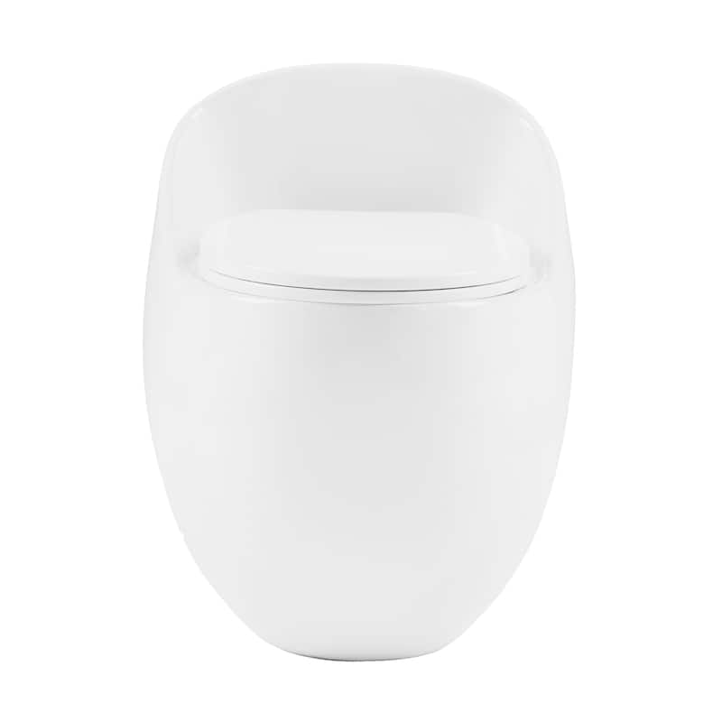 Nantes Ii One-Piece Elongated Toilet Top Flush 1.28 Gpf - 25.6" x 18.5" 24" - 25.6" x 18.5" 24" - White