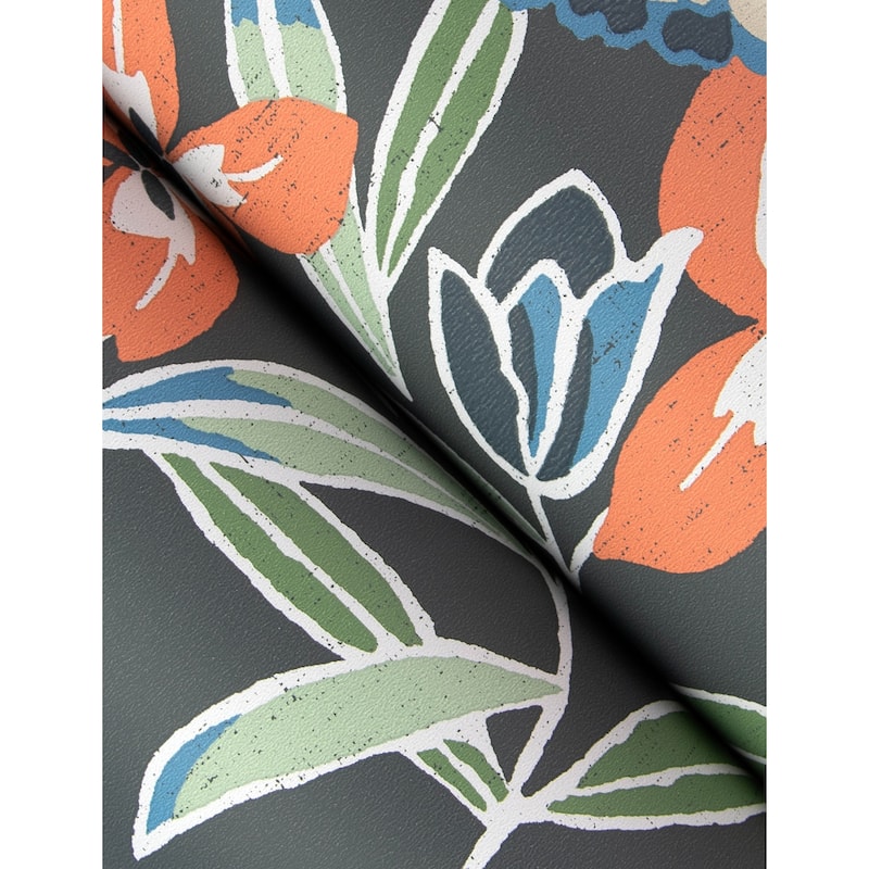 A-Street Prints Valdivian Moss Floral Wallpaper