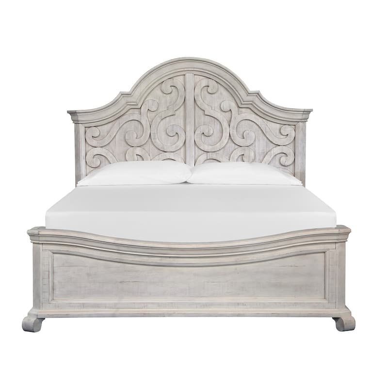 Magnussen Home Bronwyn Alabaster Shaped Panel Bed