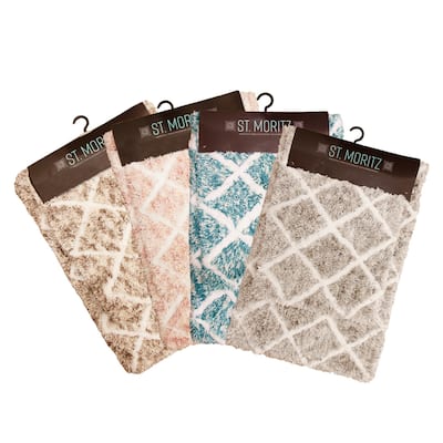 St Mortiz Spaced Dyed Bath Rug Set