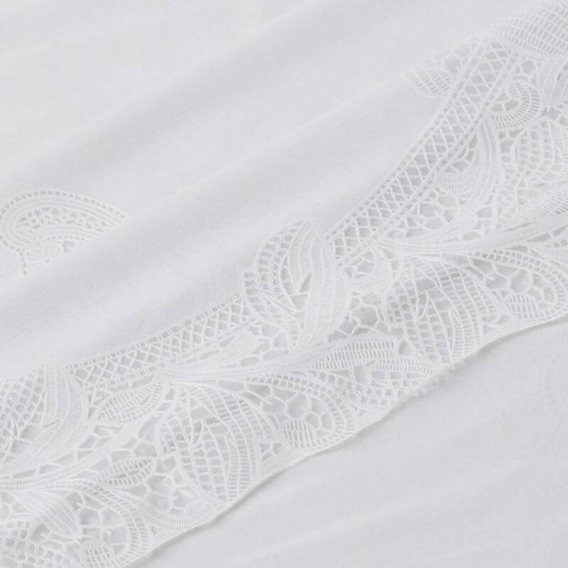 Violet Linen Vinyl Lace Battenberg embossed Floral Pattern Tablecloth