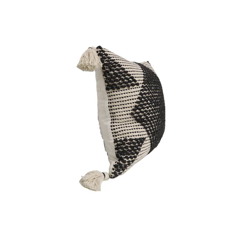 Home&Manor Tropea Wool & Cotton Designer Throw Pillow