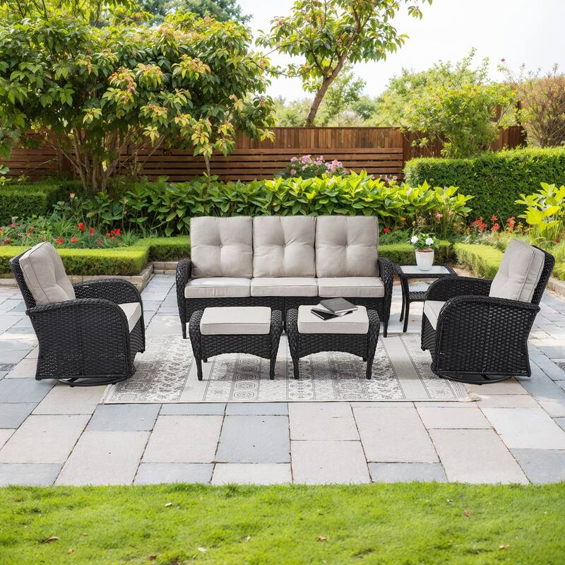 6 Pieces Outdoor Patio Furniture Set