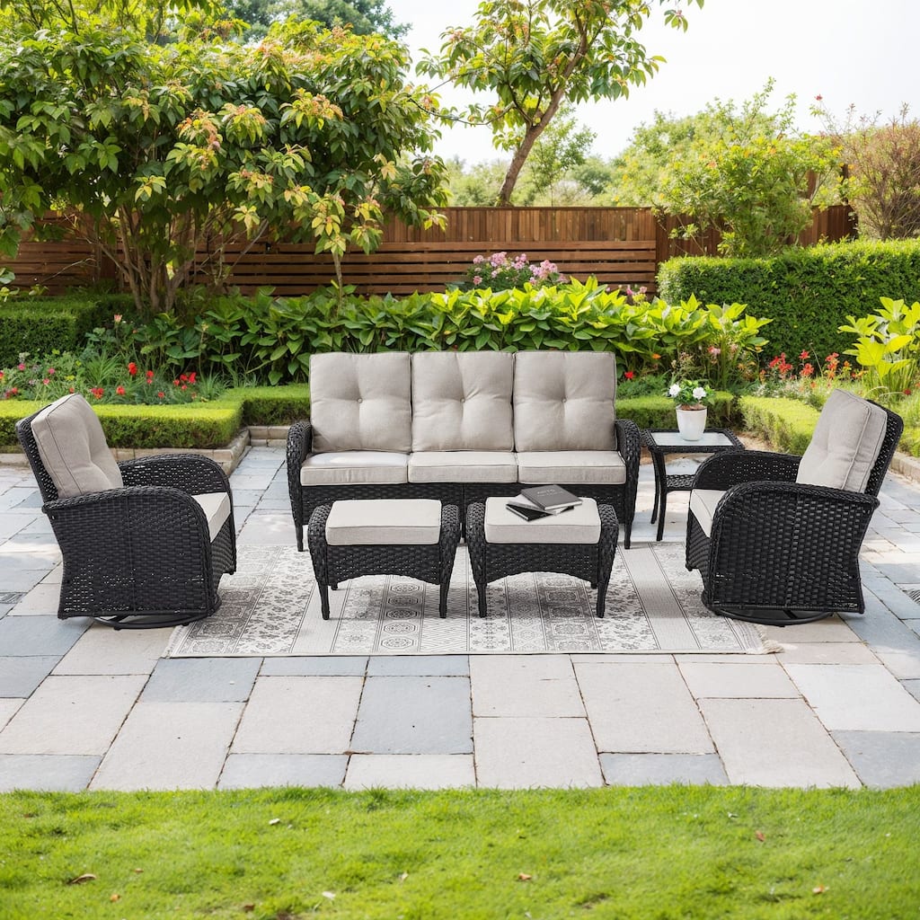 6 Pieces Outdoor Patio Furniture Set