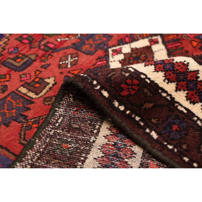 ECARPETGALLERY Hand-knotted Andelz Dark Red Wool Rug - 4'0 x 6'1