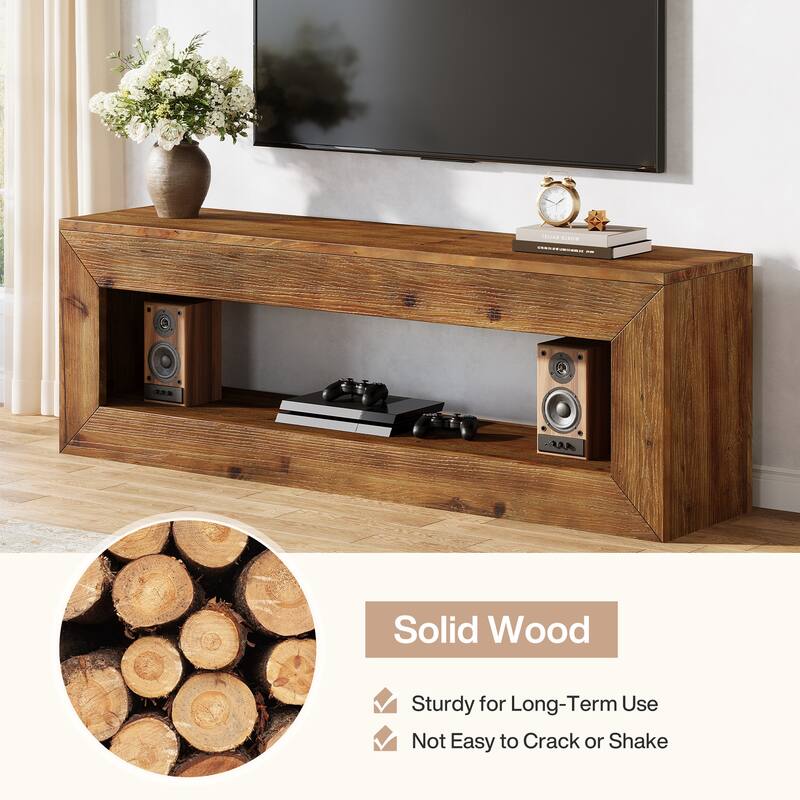 47" Solid Wood TV Stand for 32/43/55" TVs
