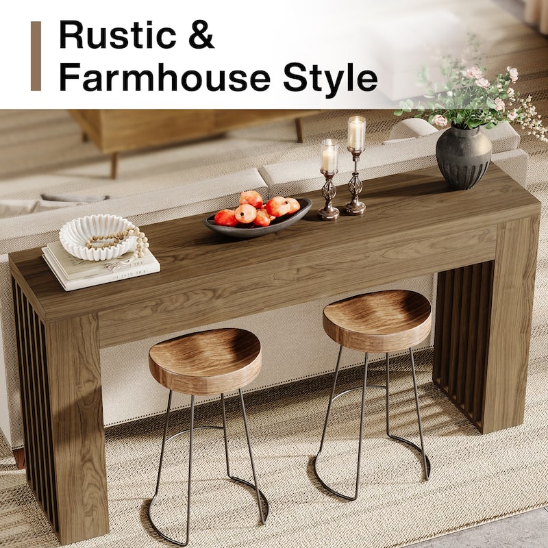 59'' Wood Console Sofa Table Behind The Couch for Entrance, Hallway