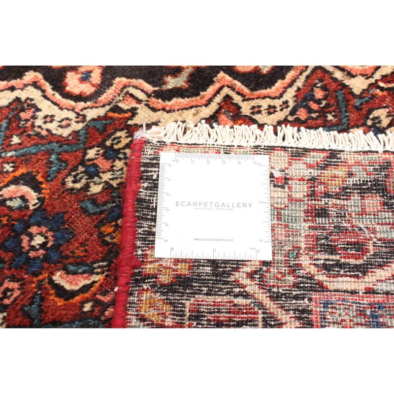 ECARPETGALLERY Hand-knotted Anatolian Vintage Dark Red Wool Rug - 4'0 x 6'7