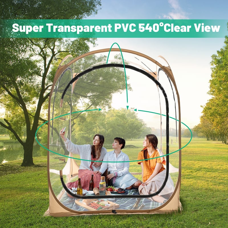 DoCred Sports Tent, Weather Pop Up Shelter Bubble Tent clear tent