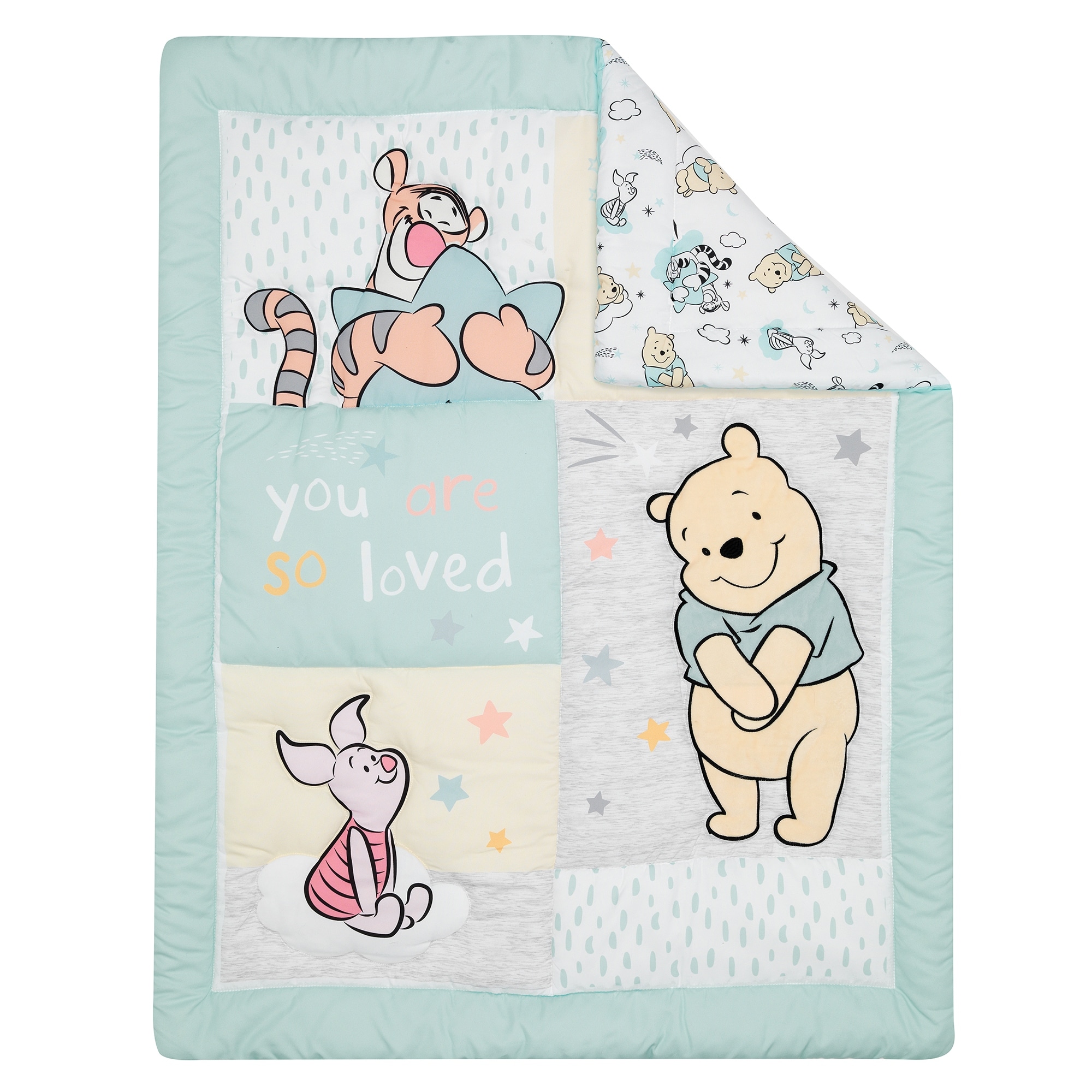 Winnie the pooh cot blanket top