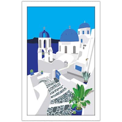 "Santorini Architecture" Print on Acrylic.
