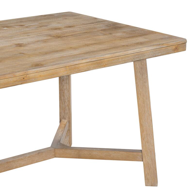 6-piece Retro Farmhouse Style Dining Set