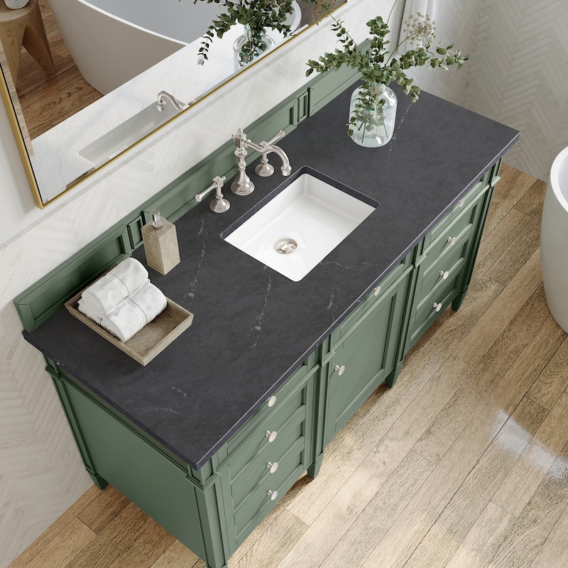 James Martin Vanities Brittany 60" Single Vanity, Smokey Celadon