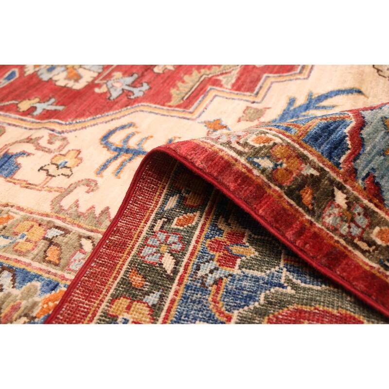 ECARPETGALLERY Hand-knotted Aryana Red Wool Rug - 9'10 x 12'2