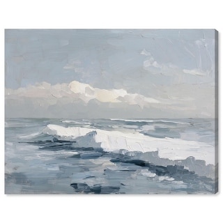 Breaking Wave II Vintage Coastal Art Canvas Print by Art Remedy - Bed ...