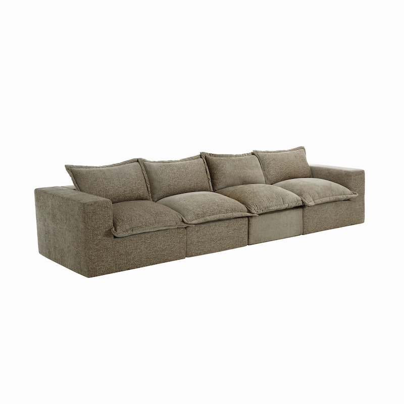 Comfy Cloud Couch Plush Modular Sectional Sofa For Living Room