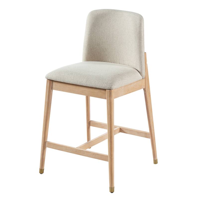 Christopher Knight Home - Clara Modern Wooden Upholstered Counter Stool