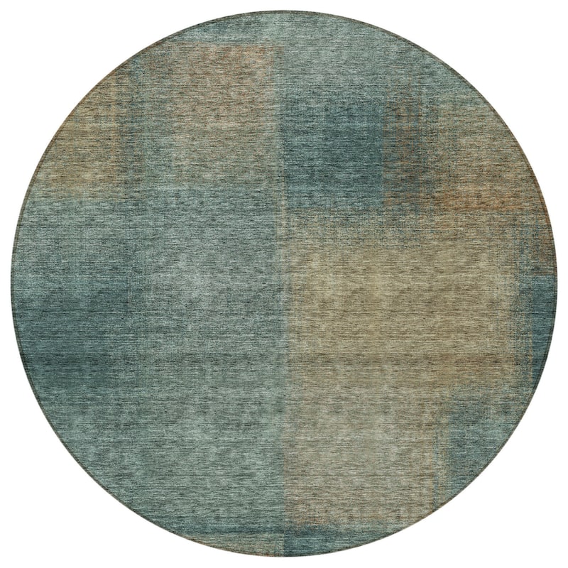 HomeRoots Abstract Transitional Rectangle Outdoor Rug