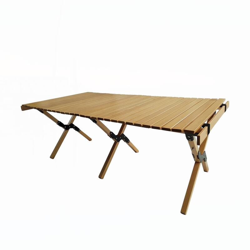 Wooden Foldable Portable Patio Dining Table