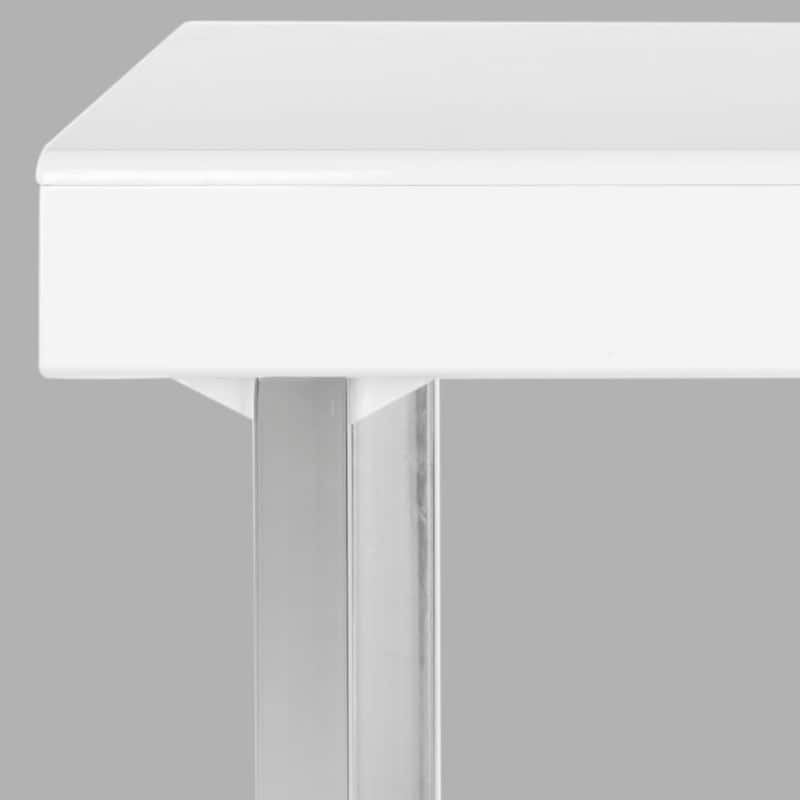 SAFAVIEH Darleen Modern Glam Modern White/ Chrome Desk