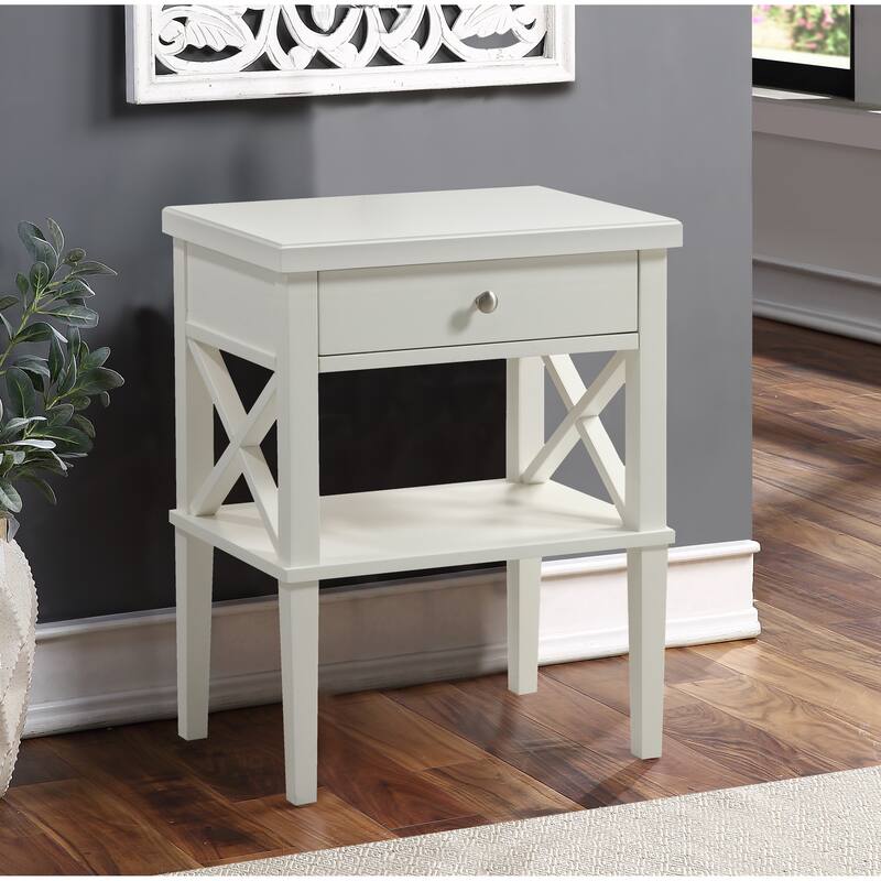 Madison White Nightstand - White