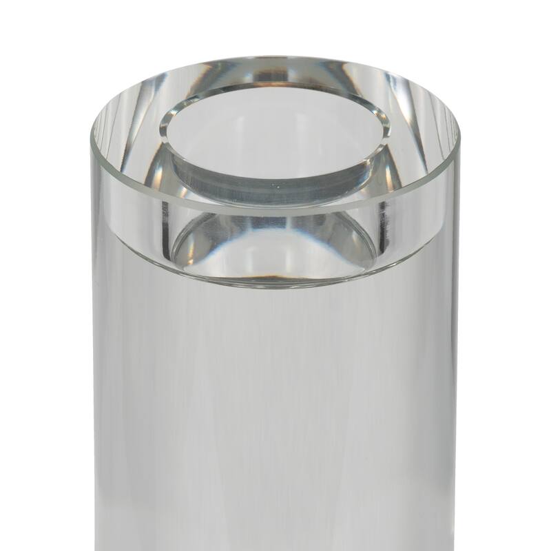 Candle Holder - Crystal Modern Cylinder Taper