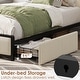 preview thumbnail 6 of 12, Twin Size Bed Frame with 2 Storage Drawers and Charging Station