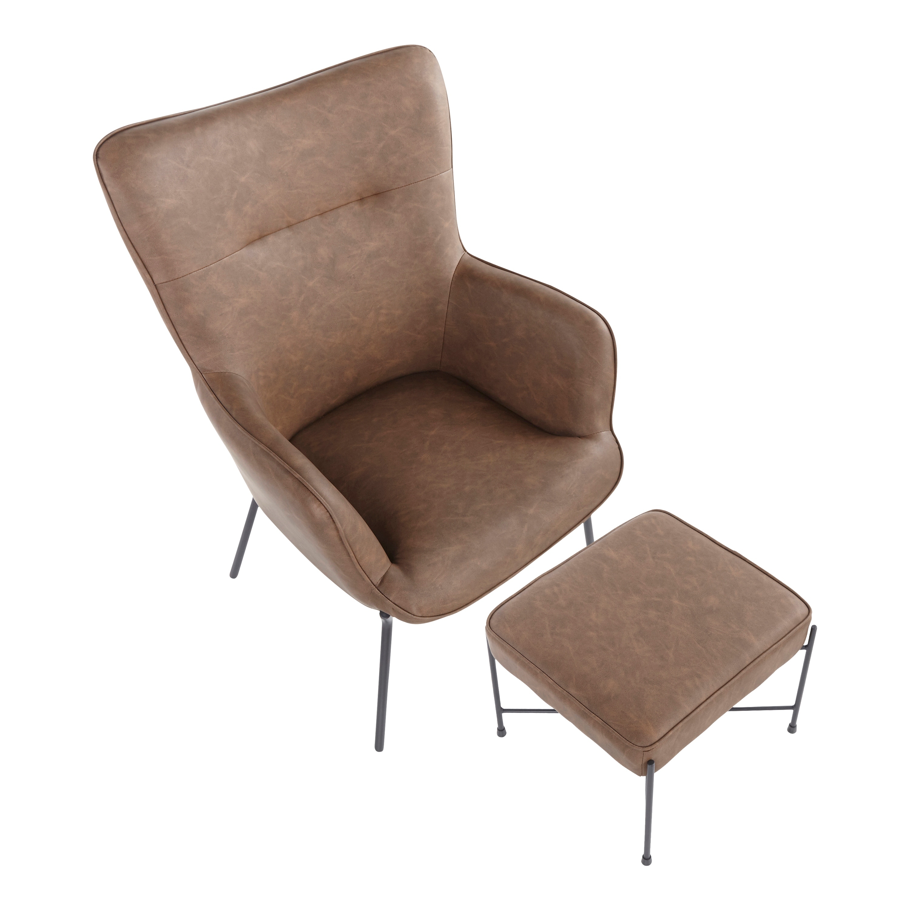 Izzy lounge chair with clearance ottoman