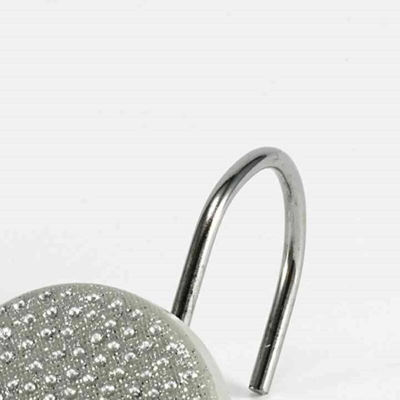 Avanti Linens Dotted Circles Shower Hooks - White