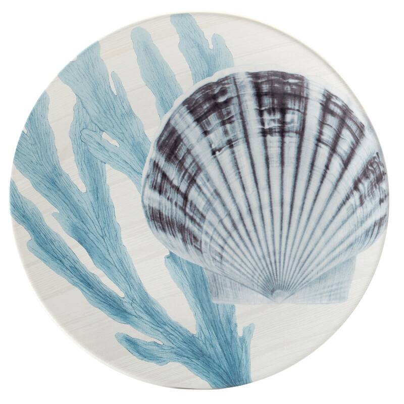 Certified International Beyond the Shore Set of 4 Dinner Plates - 11" Diam x 1"