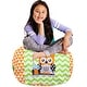 preview thumbnail 86 of 187, Kids Bean Bag Chair Cover Stuffed Animal Storage or Toy Organizer