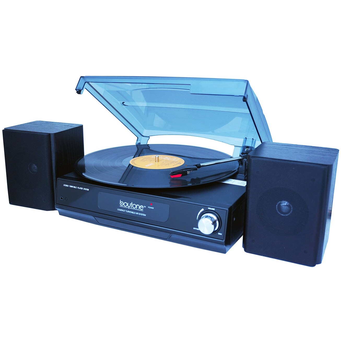 turntable with separate speakers