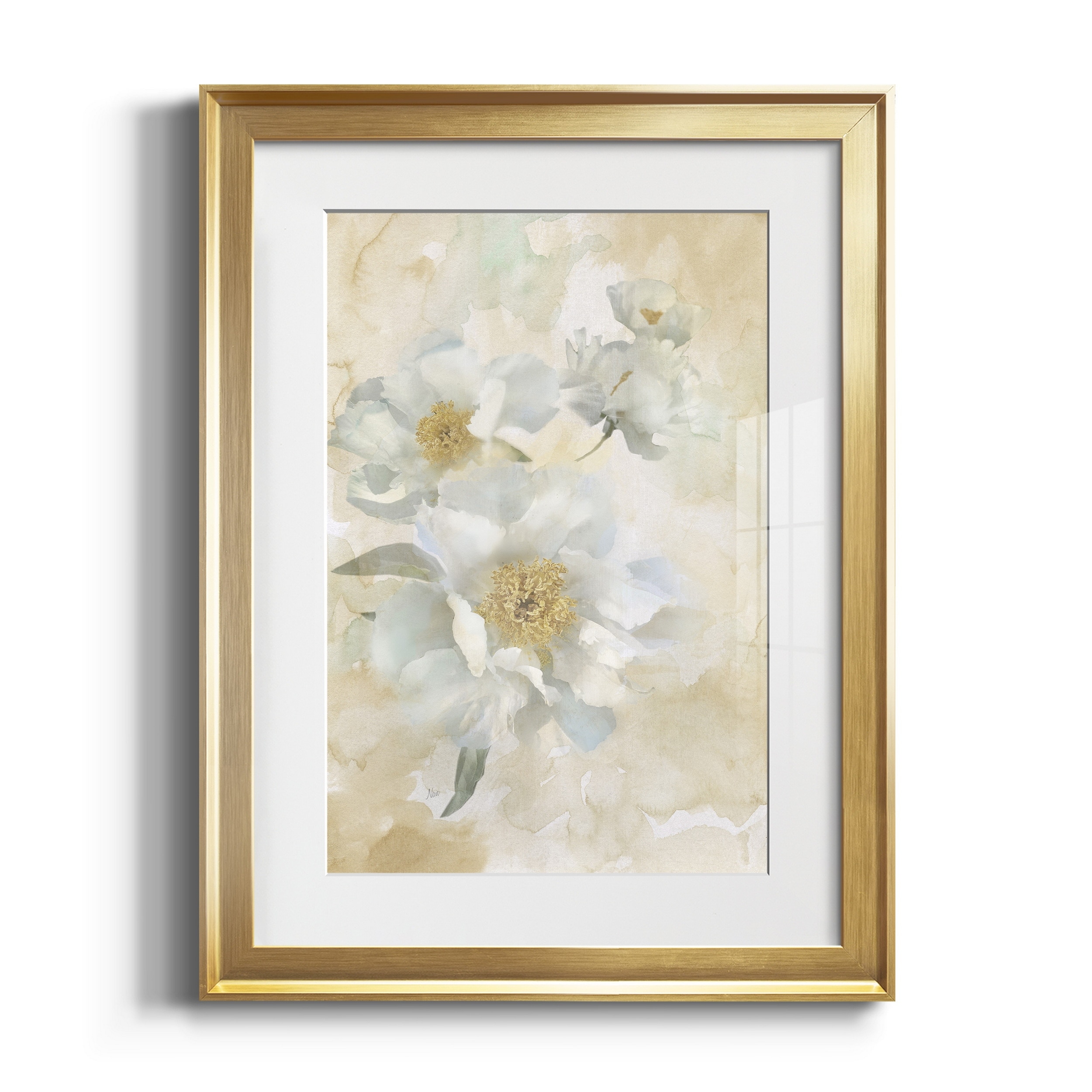 Soft Peonies I Premium Framed Print - Ready to Hang