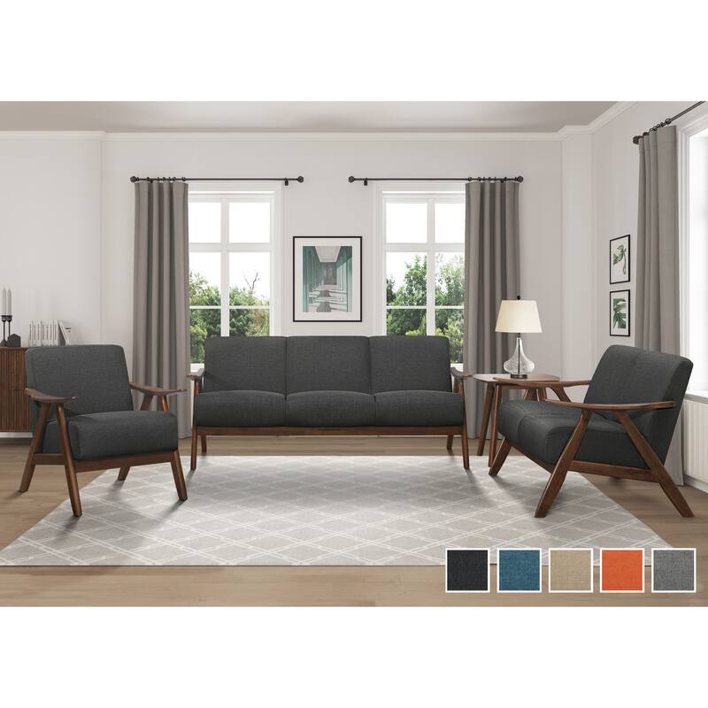 Levine 3-Piece Retro Living Room Sofa Set