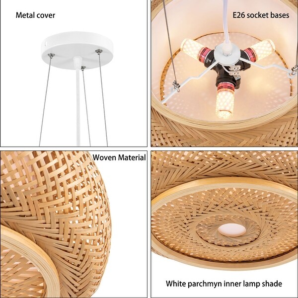 Woven drum pendant outlet