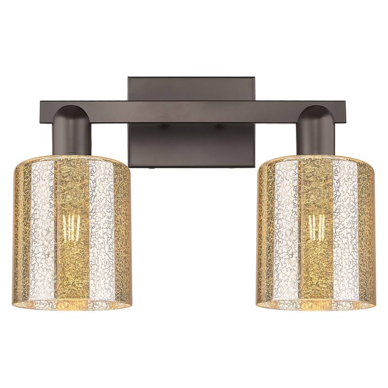 Innovations Lighting Endless Possibilities Arcadia - Cobbleskill - 2 Light 16" Bath Vanity Light - Mercury/Oil Rubbed Bronze