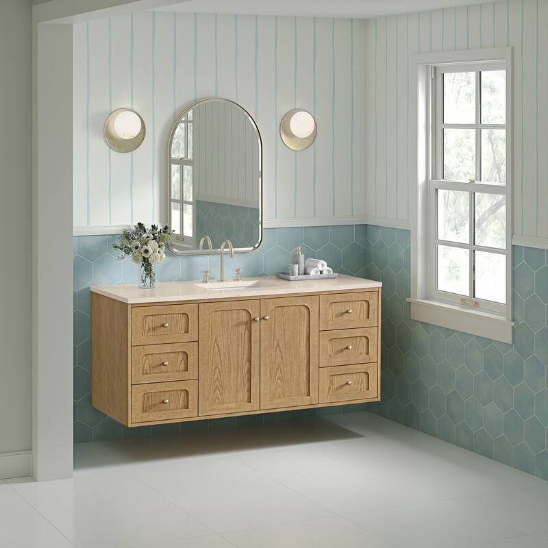Laurent 60" Single Vanity, Light Natural Oak - 60S