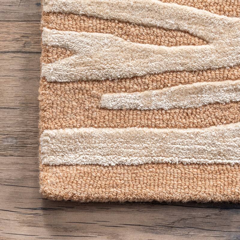 Nuloom Hand Tufted Plush Zebra Area Rug