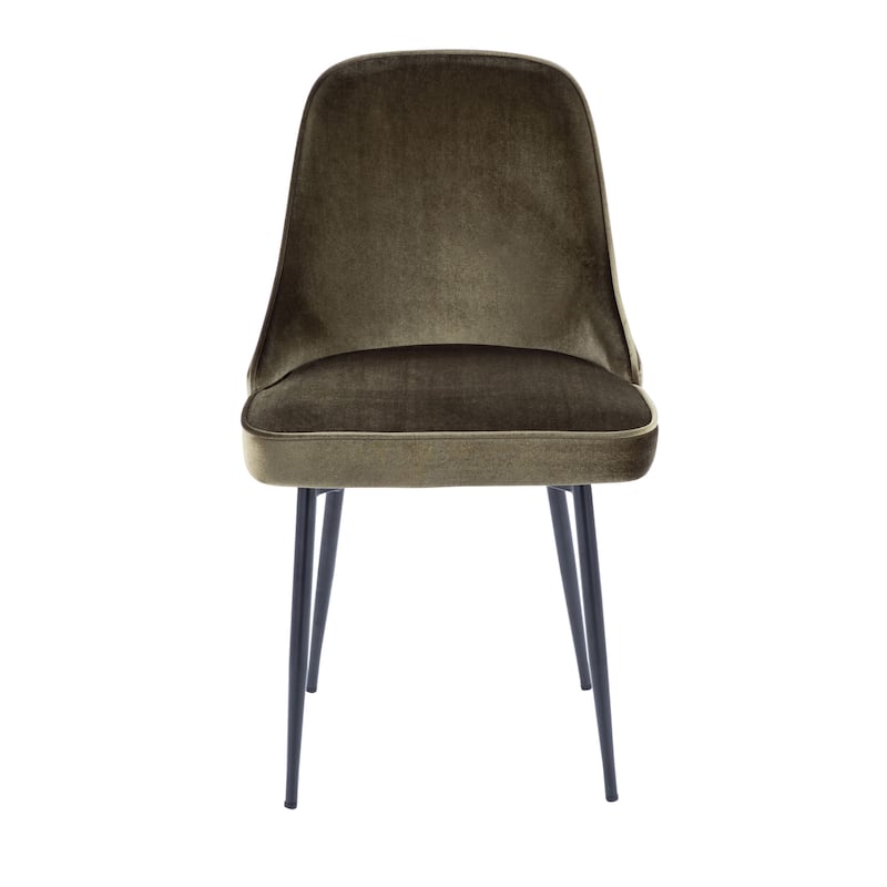 Silver Orchid Naldi Contemporary-Glam Velvet Dining Chair (Set of 2)